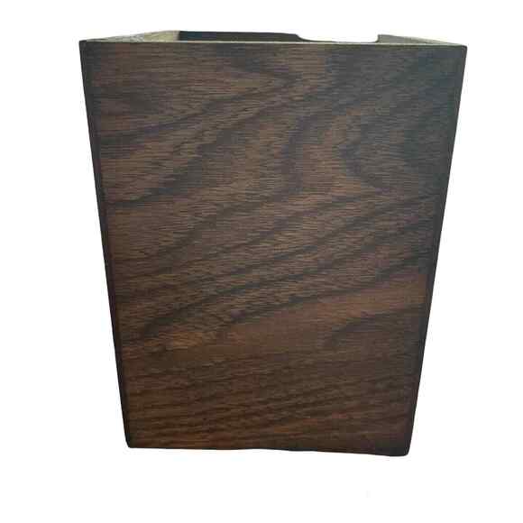 Vintage Carved Floral Wooden Storage Box Sears, Robuck & Co - 1970’s - Open Top - Picture 5 of 7